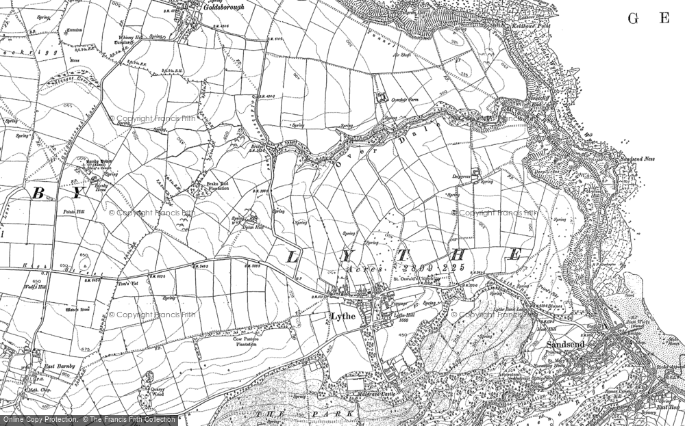 Old Map of Historic Map covering Barnby Howe in 1893