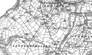 Old Map of Maen-y-groes, 1904