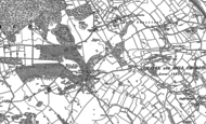 Old Map of Maer, 1879 - 1900