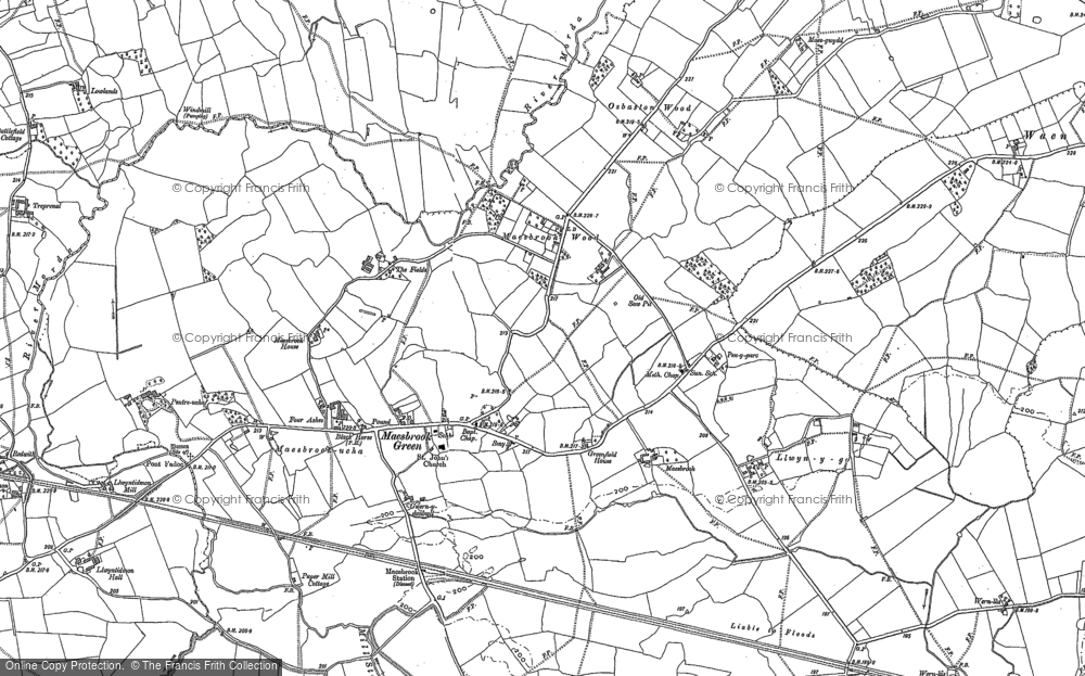 Old Map of Maesbrook, 1900 in 1900