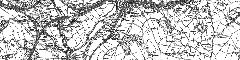 Old map of Maesycwmmer in 1916