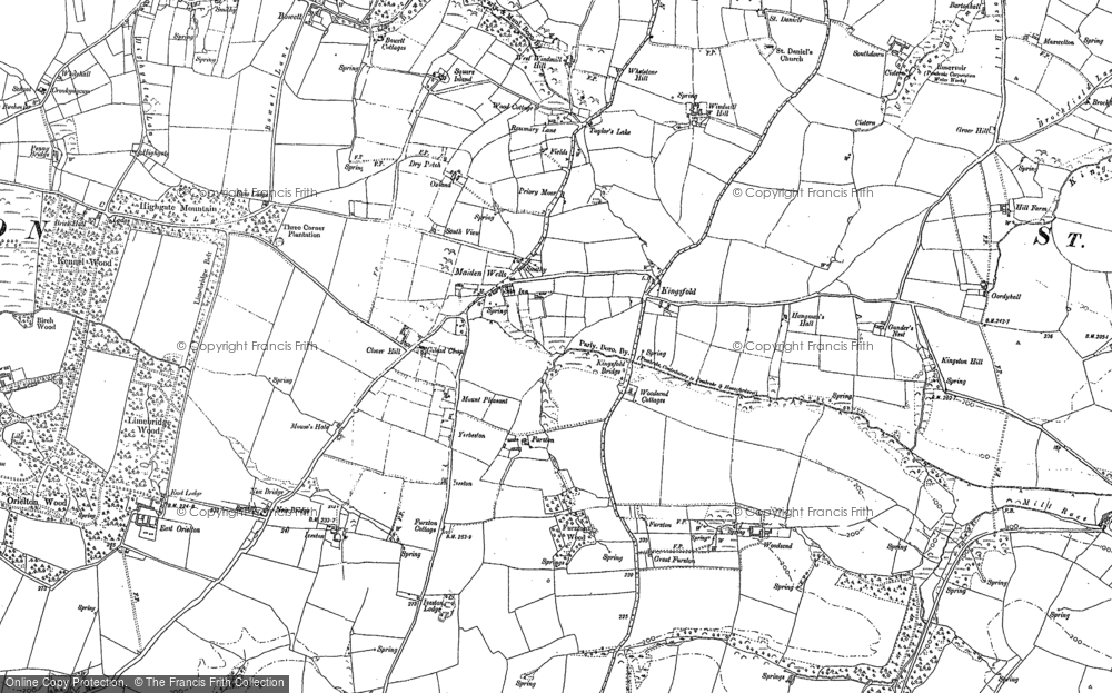 Old Map of Maiden Wells, 1906 - 1948 in 1906