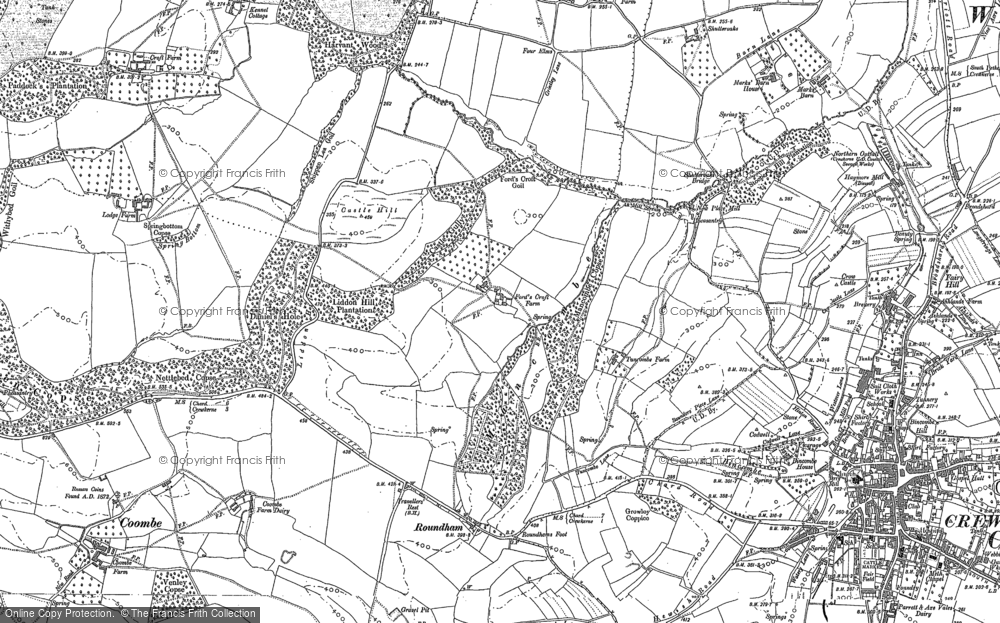 Old Map of Maincombe, 1886 - 1901 in 1886
