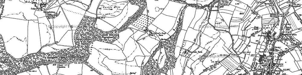 Old map of Maincombe in 1886