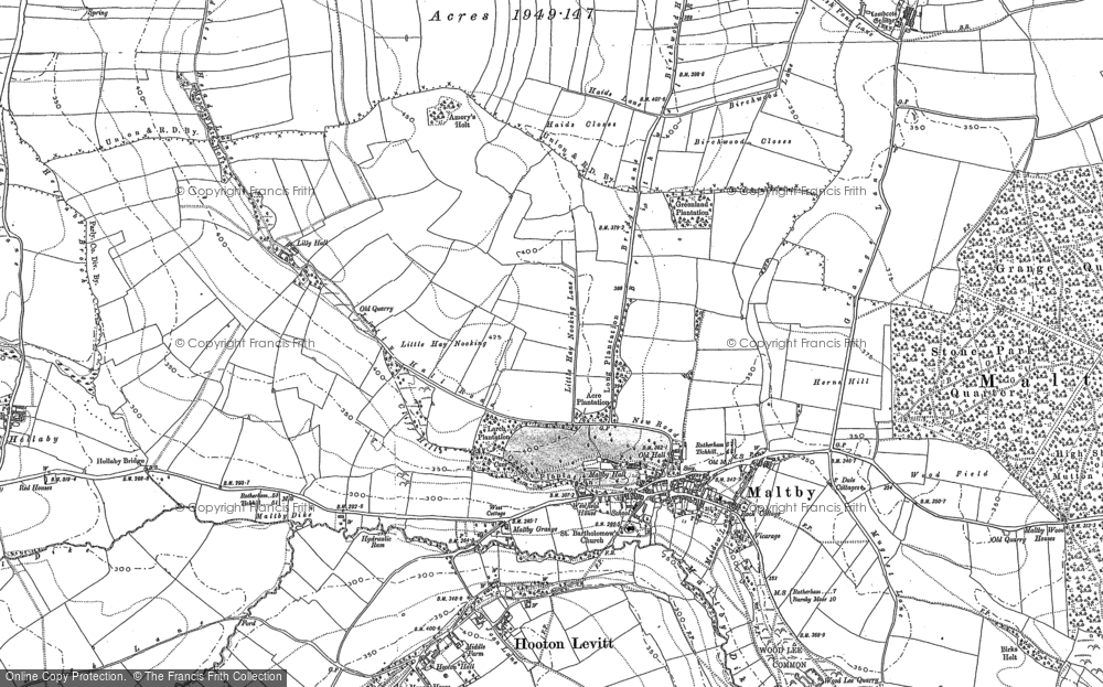 Old Map of Maltby, 1891 - 1901 in 1891