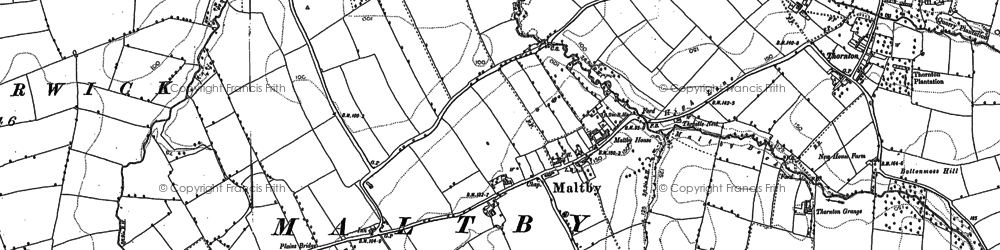 Old map of Maltby in 1897