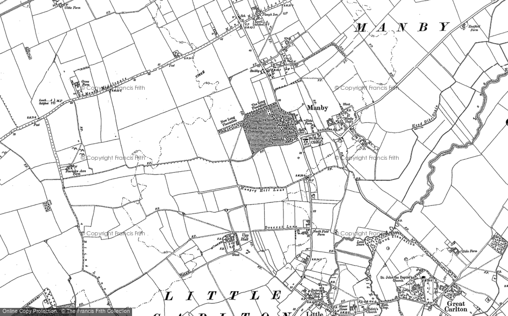 Old Map of Manby, 1888 in 1888