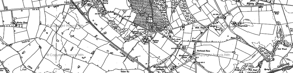 Old map of Manley in 1897