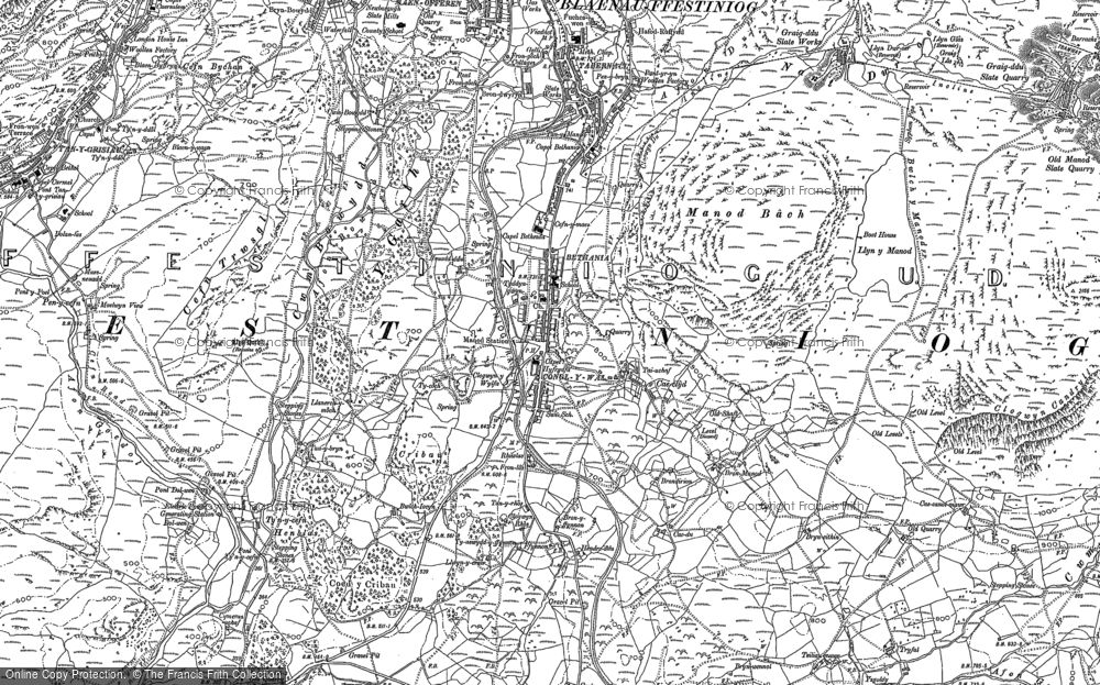 Old Map of Manod, 1888 - 1899 in 1888