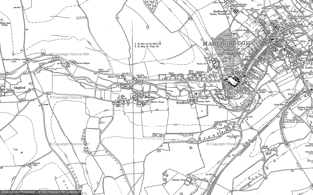 Old Map of Manton, 1899 in 1899