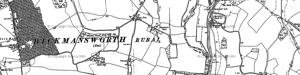 Old map of Maple Cross in 1895