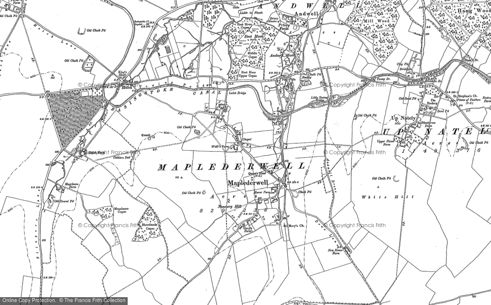 Old Map of Mapledurwell, 1894 in 1894