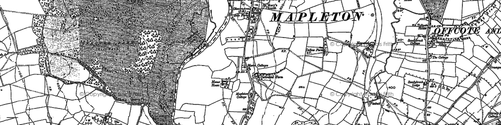 Old map of Sandybrook Hall in 1880