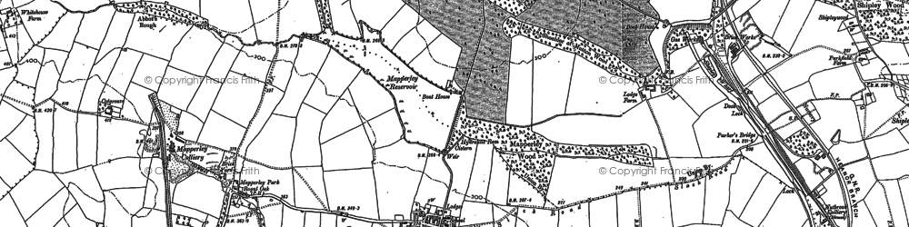Old map of Mapperley in 1880
