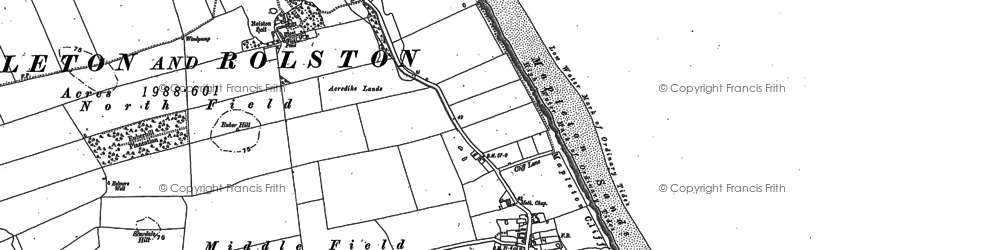 Old map of Mappleton in 1899