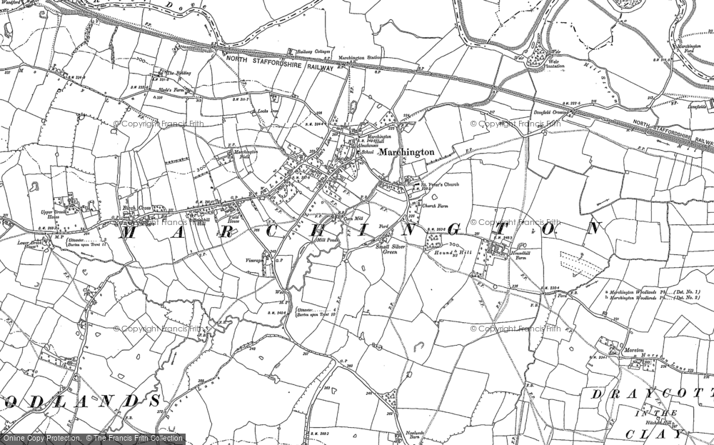 Old Map of Historic Map covering Woodford in 1899
