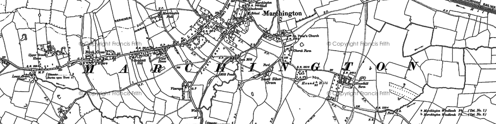 Old map of Woodford in 1899