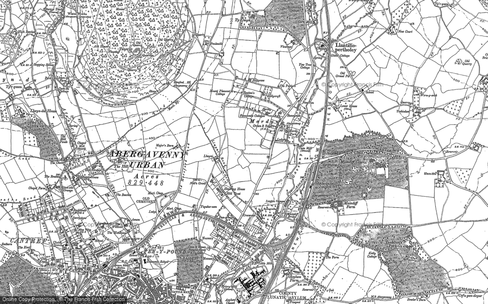Old Map of Mardy, 1899 in 1899