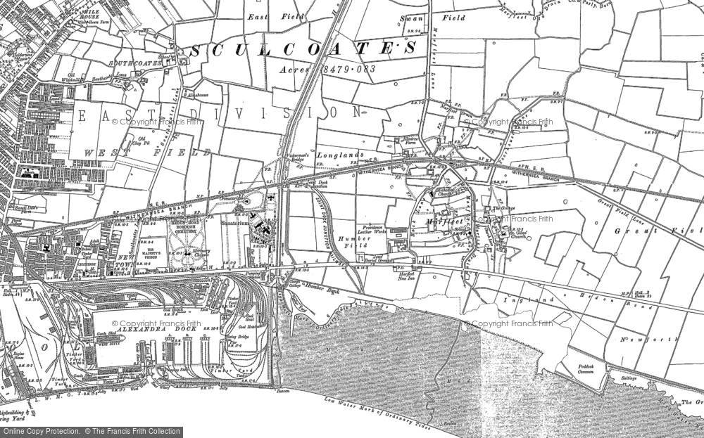 Old Map of Marfleet, 1888 - 1890 in 1888
