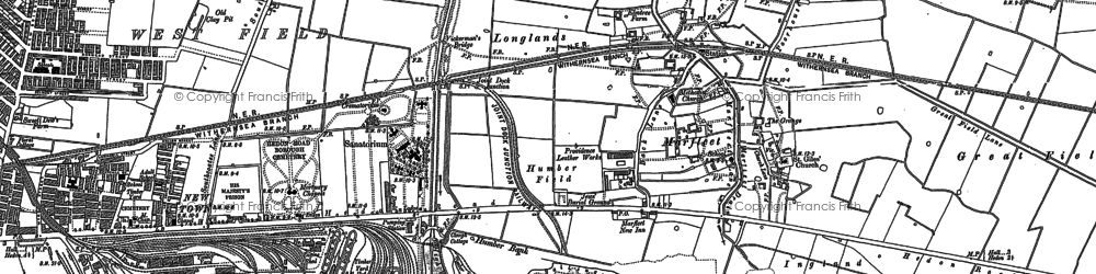 Old map of Marfleet in 1888