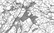 Old Map of Marford, 1909