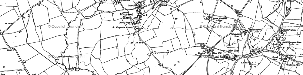 Old map of Margaret Marsh in 1900