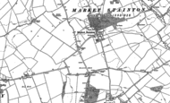 Old Map of Market Stainton, 1886 - 1887