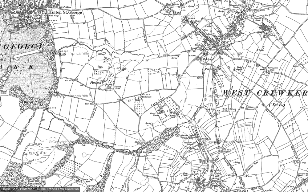 Old Map of Marks Barn, 1886 in 1886