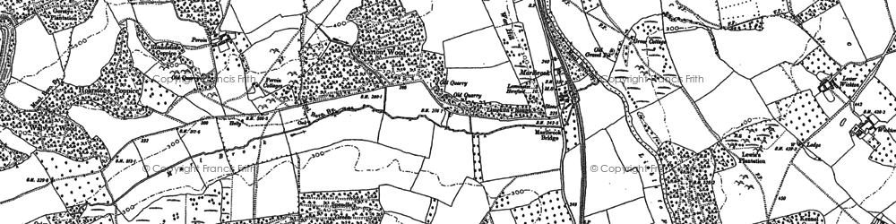 Old map of Marlbrook in 1885
