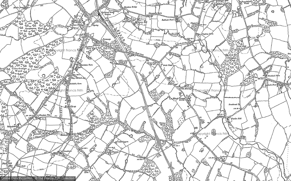 Old Map of Marle Green, 1897 - 1898 in 1897