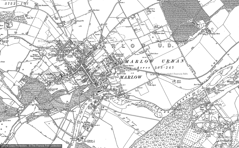 Old Map of Historic Map covering Blount's in 1897
