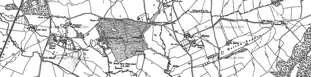 Old map of Marlow in 1902