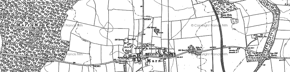 Old map of Marr in 1891