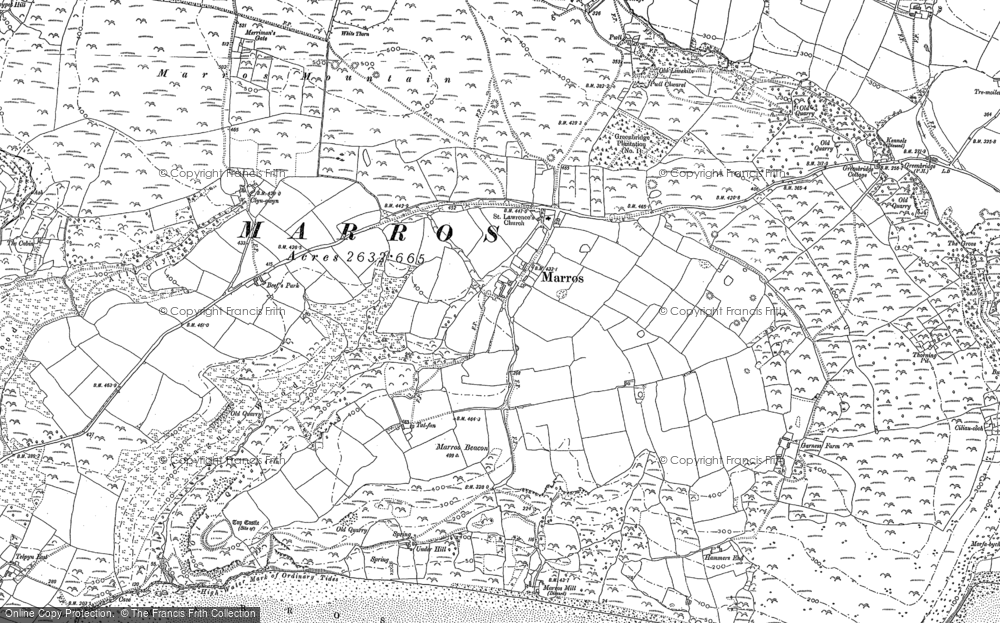 Old Map of Marros, 1905 in 1905