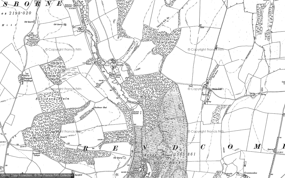 Old Map of Marsden, 1882 - 1883 in 1882