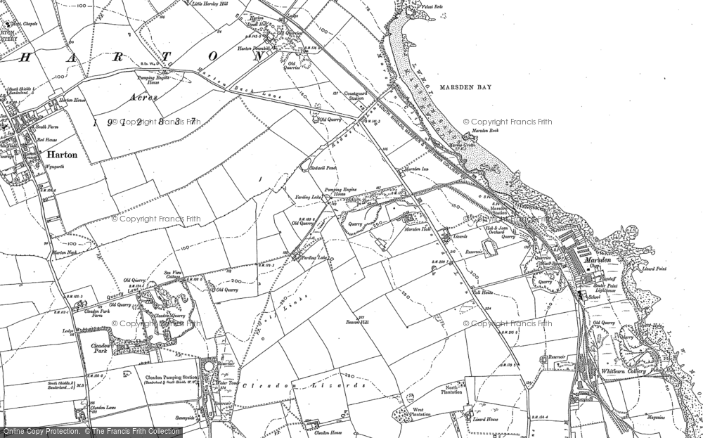 Old Map of Marsden, 1913 - 1920 in 1913