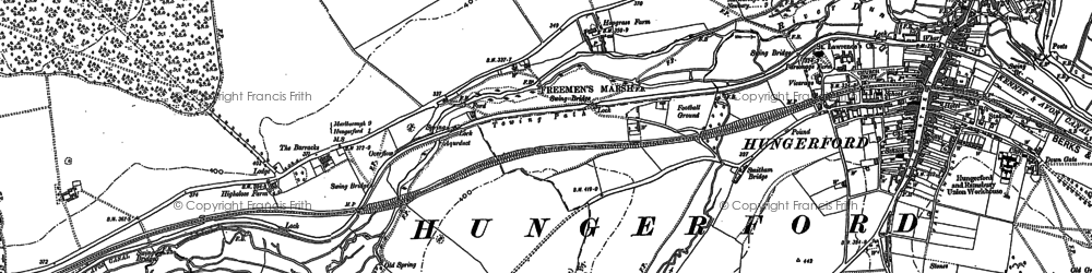 Old map of Marsh Gate in 1899