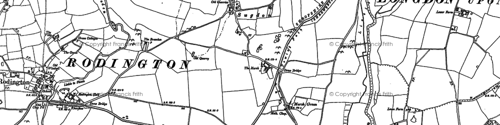 Old map of Marsh Green in 1881