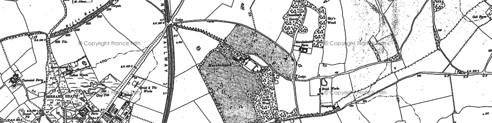Old map of Marshalswick in 1896