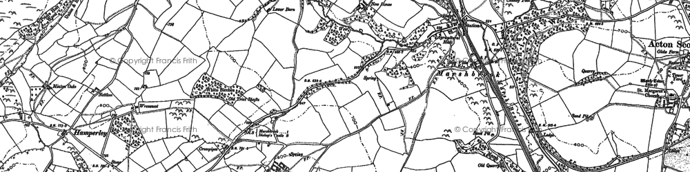 Old map of Marshbrook in 1883
