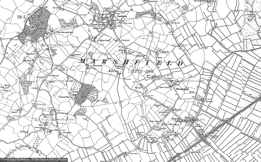 Old Map of Marshfield, 1899 - 1916 in 1899
