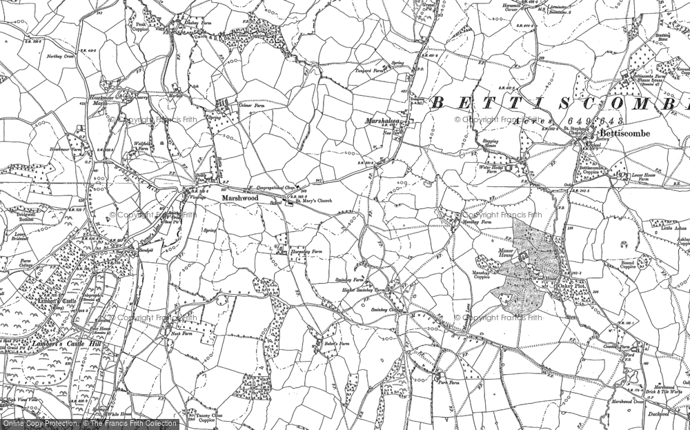 Old Map of Marshwood, 1903 in 1903