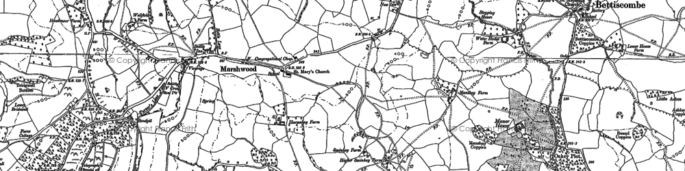 Old map of Marshwood in 1903