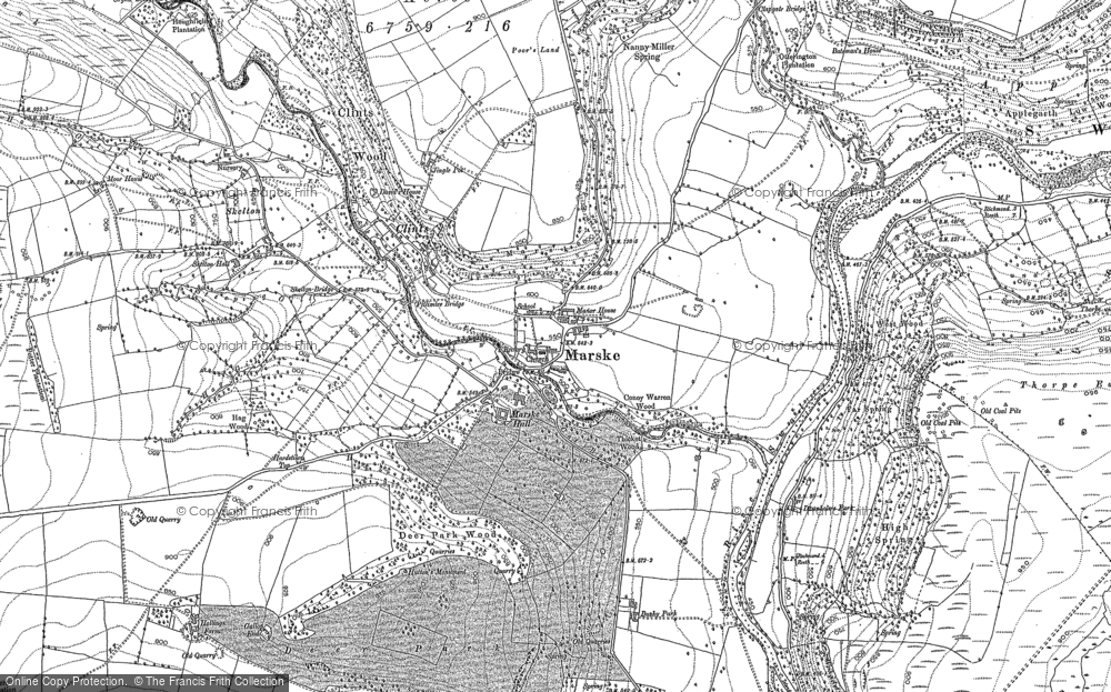 Old Map of Marske, 1892 in 1892