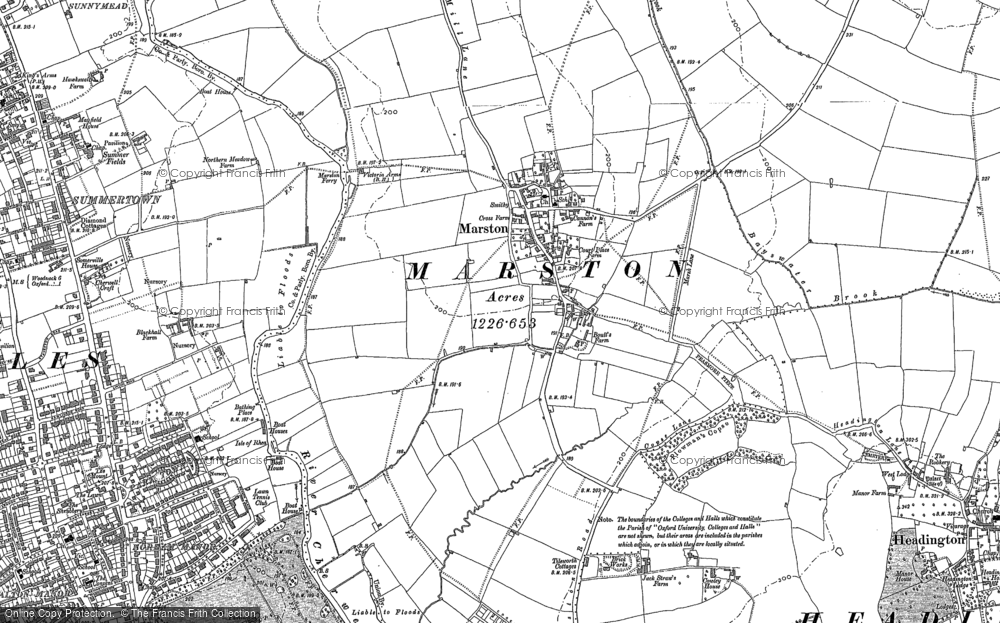 Old Map of Marston, 1898 in 1898
