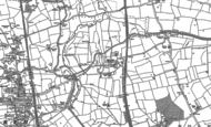 Old Map of Marston Jabbett, 1886