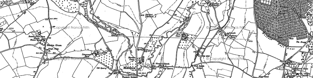 Old map of Marstow in 1887