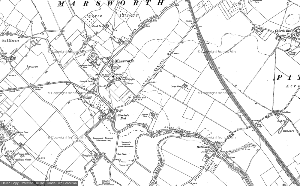 Old Map of Marsworth, 1923 in 1923