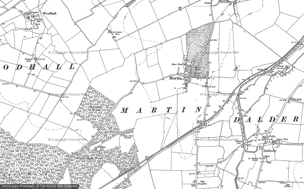 Old Map of Martin, 1887 in 1887