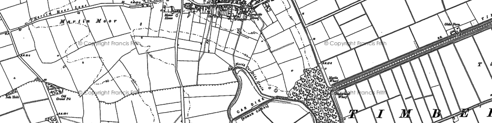 Old map of Martin in 1887